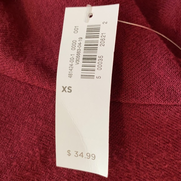 NWT Old Navy XS long-Sleeve Sweater Dress, Fit ‘n Flare, Burgundy SUPER SOFT!! - Picture 14 of 14